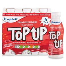 Top Up Strawberry Flavour Yogurt Drink 6 Pack