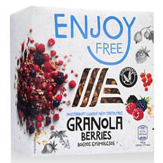Gluténmentes granola, bogyós gyümölcsös, 300 g
