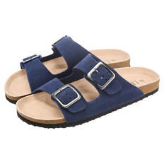 Damen oder Herren Tieffußbettpantoletten, Herren, Marine, 43