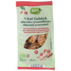 Biscuits vital, cacahuètes et canneberges
