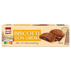 Creme gefüllte Biscuits 150 g, Schokolade