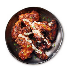 Buffalo & Parmesan Ranch Chicken Wings