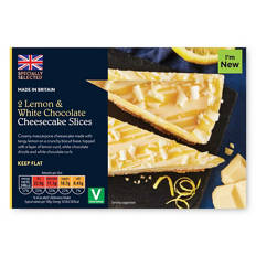 Lemon & White Chocolate Cheesecake Slices