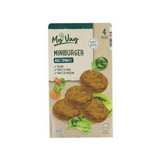 Mini burger vegani agli spinaci