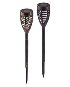 5 Pack Solar Tiki Torches