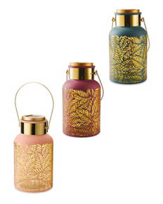 Solar Leaf Cascade Lantern