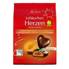 Lebkuchenherzen, Zartbitter