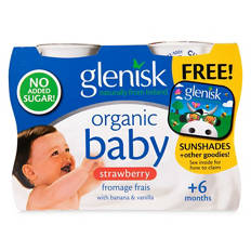 Organic Baby Strawberry Fromage Frais 4 Pack