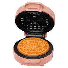 Mini-Waffeleise, Schmetterling, Pfirsich