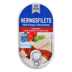 Heringsfilet in Tomatocreme, Curry/Ananas