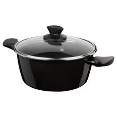 Energiespartopf 24 cm, Schwarz