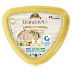 Leberwurst im Becher 175 g, Fein