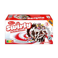 Swirly 3 x 140 ml, Schokolinsen