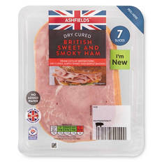British Dry Cured Sweet & Smoky Ham 7 Slices
