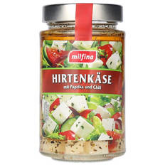 Hirtenkaese in Öl, Paprika-Chili