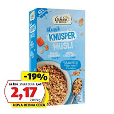 Hrustljavi muesli, manj sladki