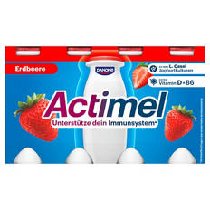 Actimel 8 x 100 g, Erdbeere