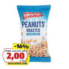 Arašidi, praženi in nesoljeni