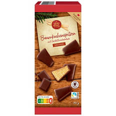 Pezzetti di Baumkuchen senza alcool, al cioccolato fondente