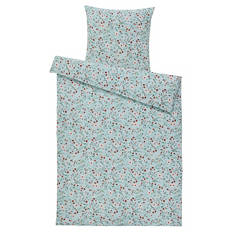 Jersey Bettwäsche, grün, 135 x 200 + 80 cm