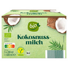 BIO Kokosmilch 3 x 200 ml, 17-19 % Fett