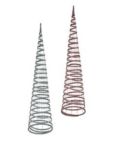 Faux Rattan Obelisk