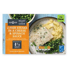 Fish Steaks in a Cheese & Spinach Sauce 2 Pack