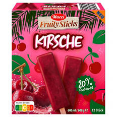 Frucht Stieleis 600 g, Kirsche