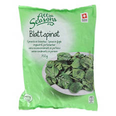 Foglie intere di spinaci