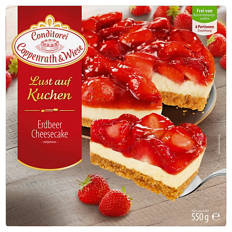 Lust auf Kuchen Erdbeer-Cheesecake, 550 g