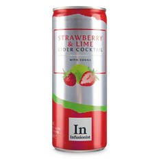 Strawberry & Lime Cider Cocktail