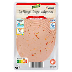 Geflügel-Frischwurst-Aufschnitt 200 g, Paprikalyoner