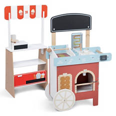 2in1 Kino- und Marktstand/Essenswagen aus Holz