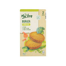 Burger vegano ai broccoli