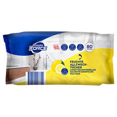 Allzwecktücher feucht 80 Stück, Zitrone