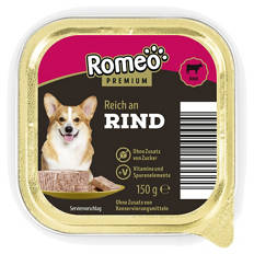 Hunde Nassfutter 150 g, Rinderpastete
