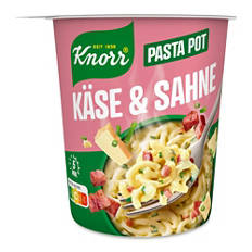 Pasta Snackbecher, Käse-Sahne-Sauce