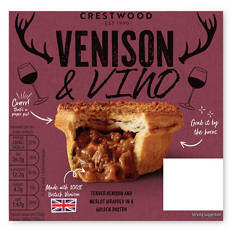 Venison & Merlot Pie