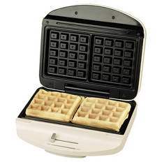 Waffeleisen oder Crêpe-Maker, Belgische Waffeln, Beige