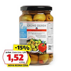 Grške polnjene olive, paprika