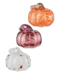 Autumn Glass Pumpkins