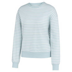 Damen Sweatshirt mit Streifen, Marineblau, S 36/38