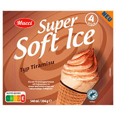 Super Soft Eis Waffelhörnchen, Tiramisu