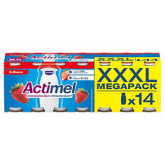 Actimel XXXL 14 x 100 ml, Erdbeere