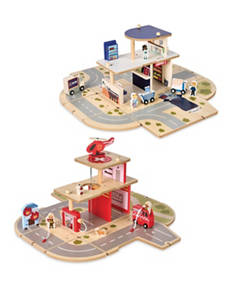 Wooden Foldout Playset