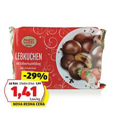 Polnjeni keksi, jagoda