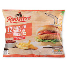 Breaded Chicken Burgers 12 Pack*