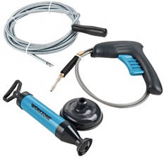 Pripomoček za čiščenje odtočnih cevi