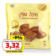 Mini polnjeni žepki, vanilija