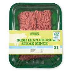 Organic Irish Lean Round Steak Mince  5% Fat